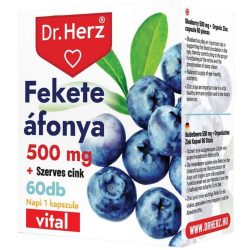   DR. Herz "Fekete Áfonya 500 mg + szerves Cink" kapszula 60 db