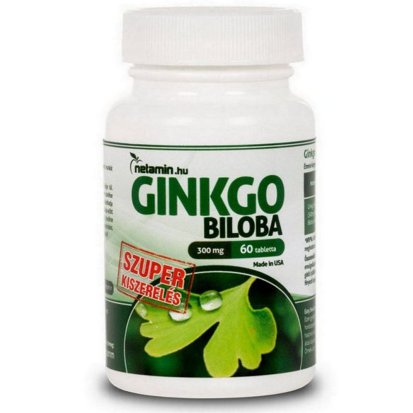 Netamin "Ginkgo Biloba" 300 mg tabletta - szuper kiszerelés - 60 db