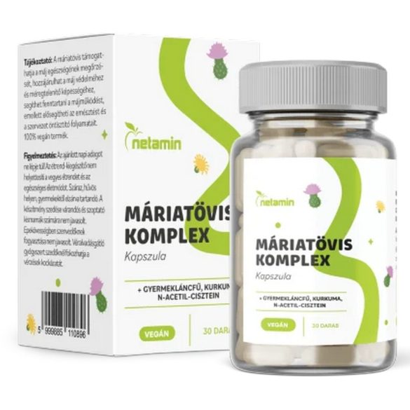 Netamin "Máriatövis komplex" kapszula - 30 db