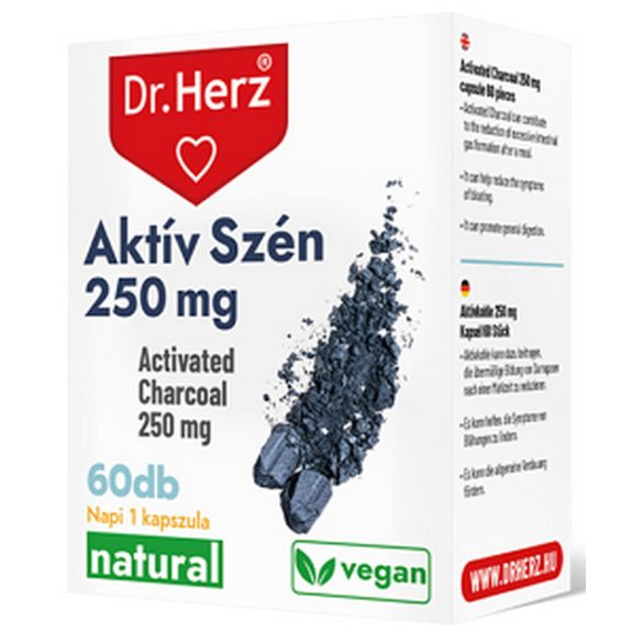 Dr. Herz "Aktív Szén 250 mg" kapszula 60 db