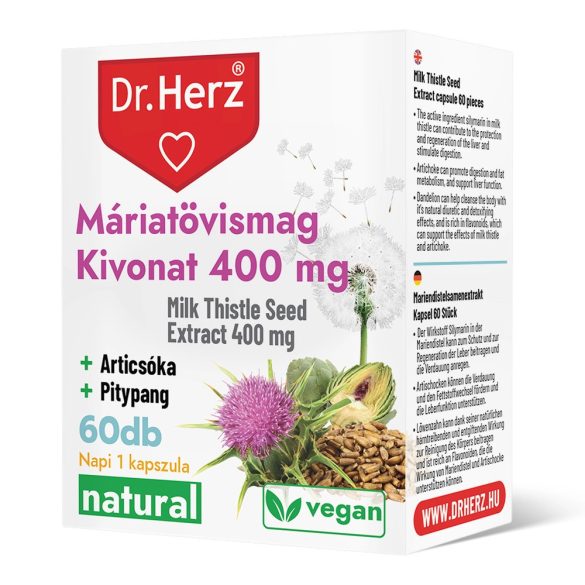 Dr. Herz Máriatövismag kivonat 400 mg kapszula 60 db