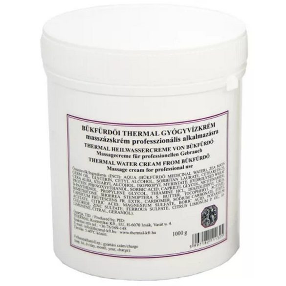 Bükfürdői Thermal gyógyvízkrém masszázskrém 1000 ml