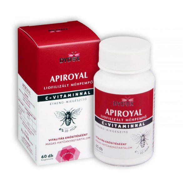 DYDEX "APIROYAL" Liofilizált méhpempő C-vitaminnal kapszula - 60 db