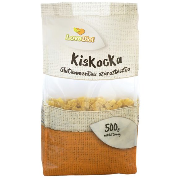 LoveDiet "Kiskocka Gluténmentes Száraztészta" 500 g
