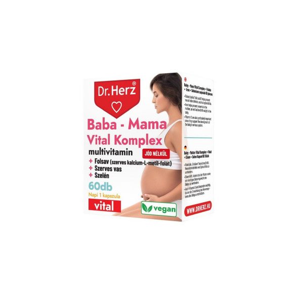 DR. Herz "Baba-Mama Vital Komplex" multivitamin jód nélkül - 60 db