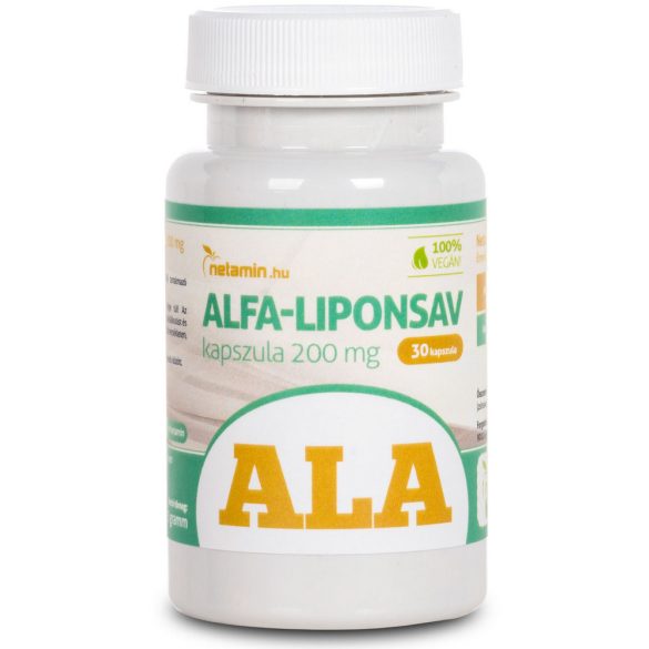 Netamin "Alfa-liponsav" kapszula 200 mg - 30 db