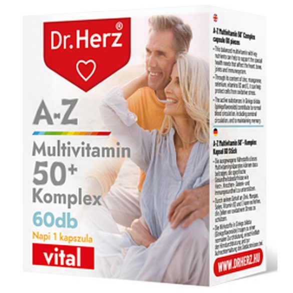 DR Herz "A-Z 50+ Multivitamin Komplex" 60 db