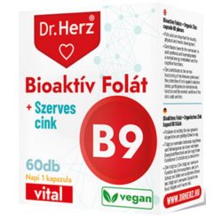   Dr. Herz "Bioaktív Folát + Szerves cink" kapszula 60 db