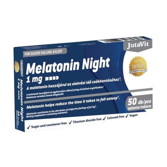  Jutavit Melatonin Night 1 mg tabletta 50 db